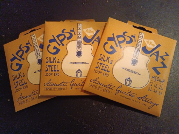 La Bella GJ Gypsy Jazz Silk & Steel – Extra Light, Ligh & Medium Loop-Ends